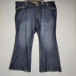 Faded Glory Flare Jeans Womens 30W Medium Wash Stretch Bootcut Classic Denim New